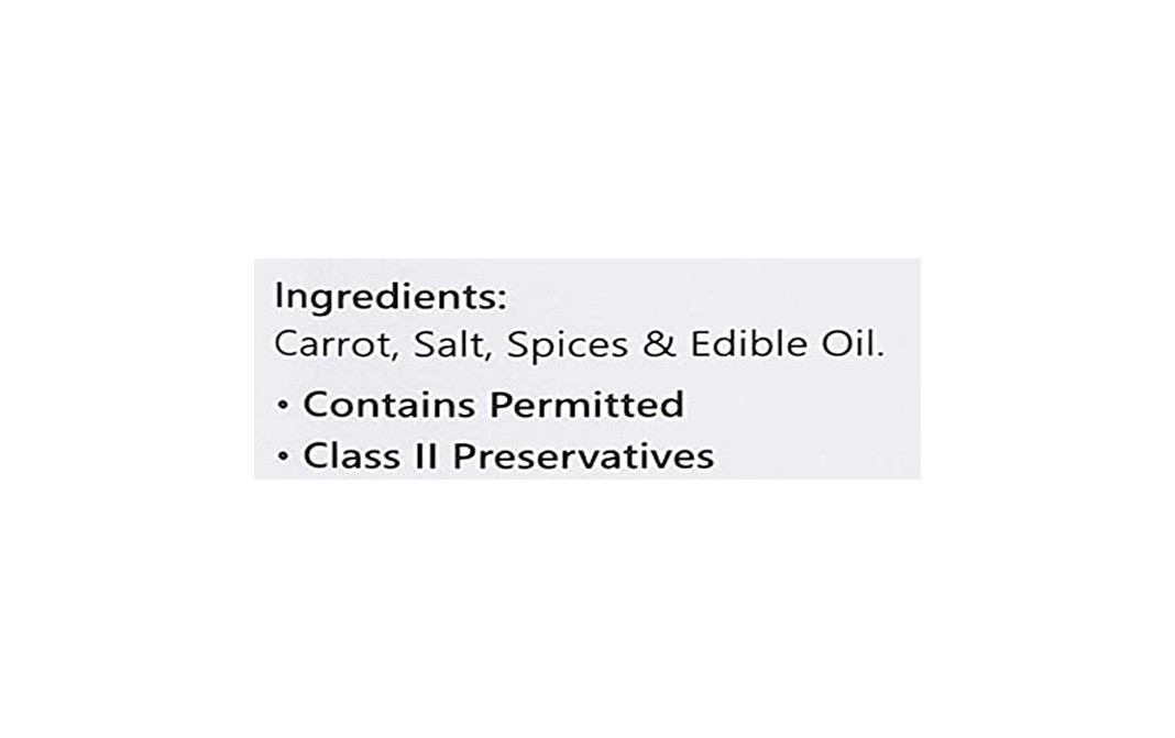 Self Signature Carrot Pickle    Plastic Jar  1 kilogram